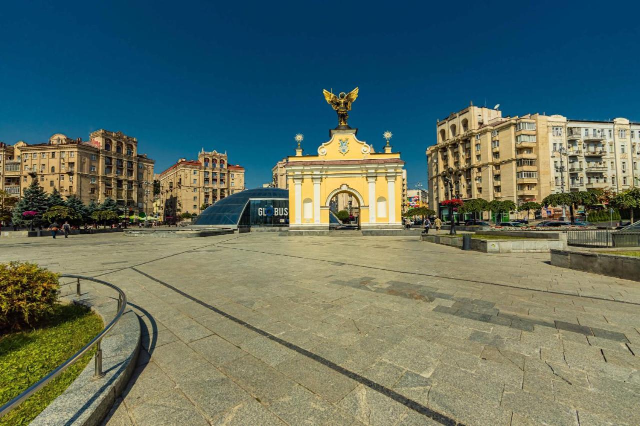 Однокімнатні Апартаменти На Майдані, Дистанційне Заселення 24Х7 Kiev Ngoại thất bức ảnh