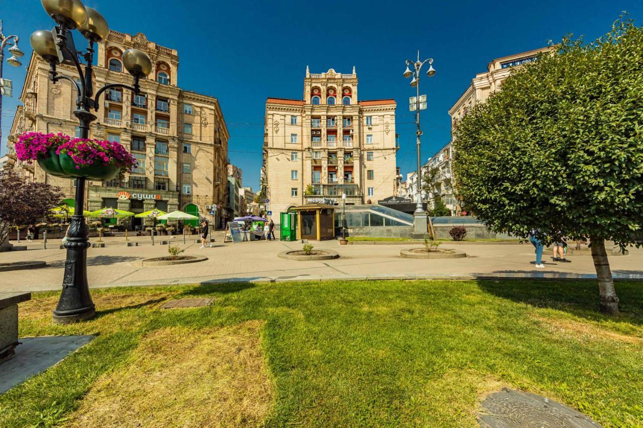 Однокімнатні Апартаменти На Майдані, Дистанційне Заселення 24Х7 Kiev Ngoại thất bức ảnh